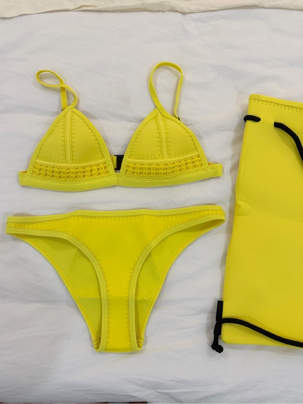 Triangl. Yellow Bikini Set.